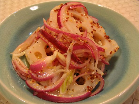 Seasonal vegetable full-course dinner menu-Lotus root- _c0206571_239353.jpg