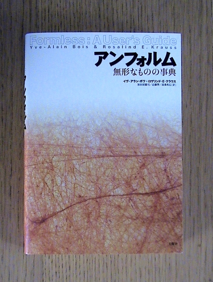 【新品、本物、当店在庫だから安心】 イヴ＝アラン・ボワ＋ロザリンド・クラウス 『アンフォルム アート・デザイン・音楽