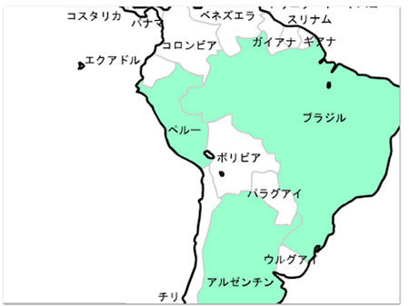 世界地図に色を塗る そらたび