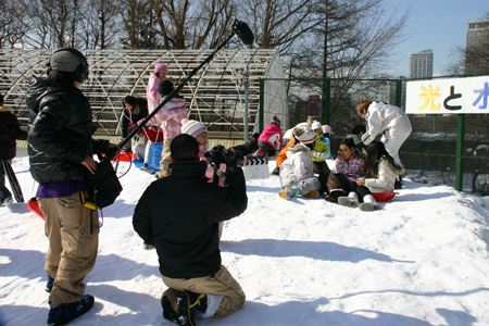 いよいよ撮影本番！雪だるまとチョコレート！！_a0062127_1116212.jpg