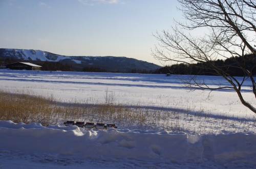 雪景色　蓼科山と女神湖_c0110869_21583510.jpg