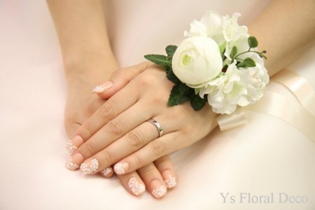 白いお花 花冠&リストレット_b0113510_19393612.jpg