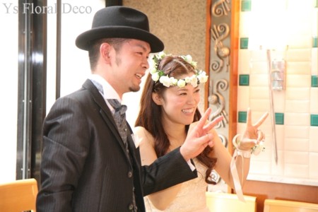 白いお花 花冠&リストレット_b0113510_19394325.jpg