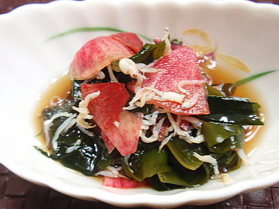 赤大根 丸大根 の酢の物と即席漬 レシピ付 Kajuの 今日のお料理 簡単レシピ