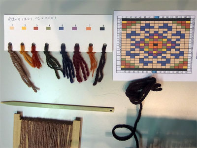 羊毛文化の結晶「絨毯」に触れる、親しむ、織ってみる_b0132180_2129276.jpg