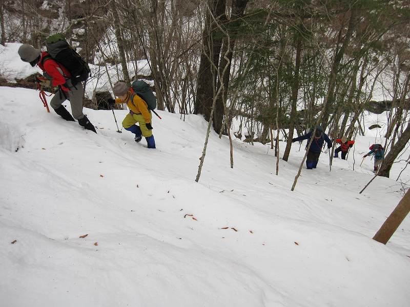 三嶺　大雪　大岩の所で撤退_b0124306_21585714.jpg