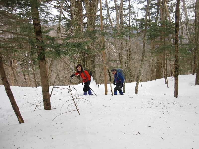 三嶺　大雪　大岩の所で撤退_b0124306_22311738.jpg