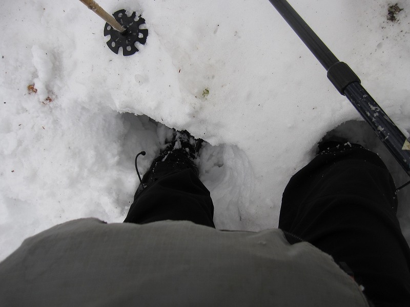 三嶺　大雪　大岩の所で撤退_b0124306_22521372.jpg