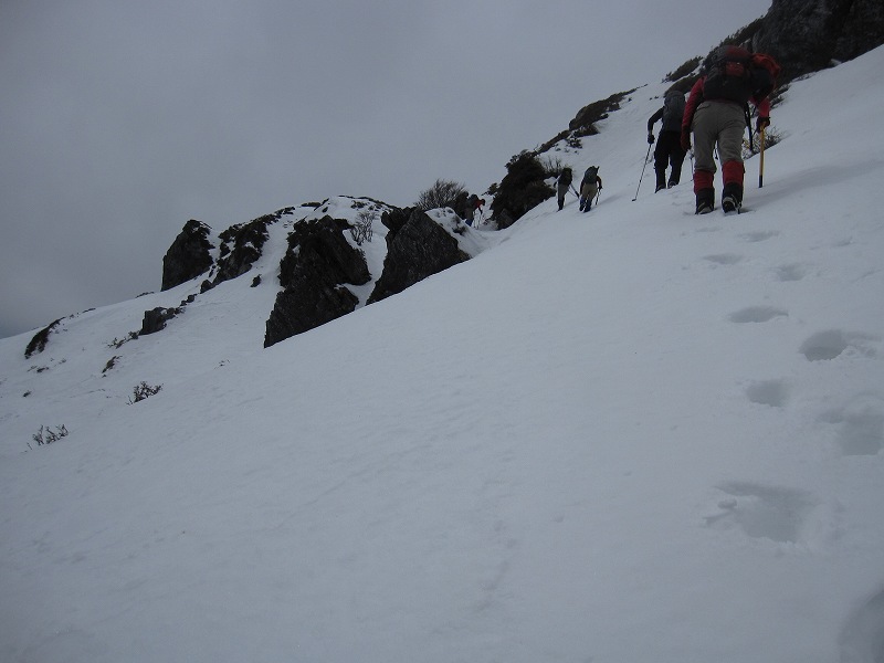 三嶺　大雪　大岩の所で撤退_b0124306_2310279.jpg