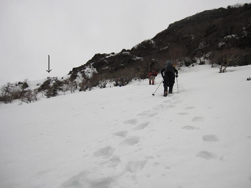 三嶺　大雪　大岩の所で撤退_b0124306_2323872.jpg