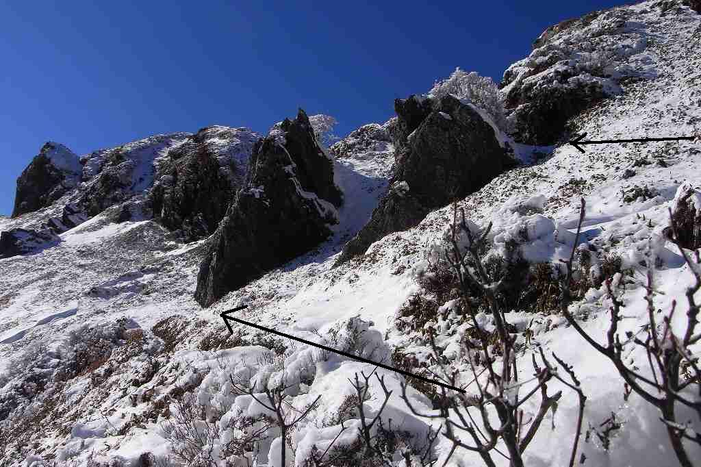 三嶺　大雪　大岩の所で撤退_b0124306_23363815.jpg