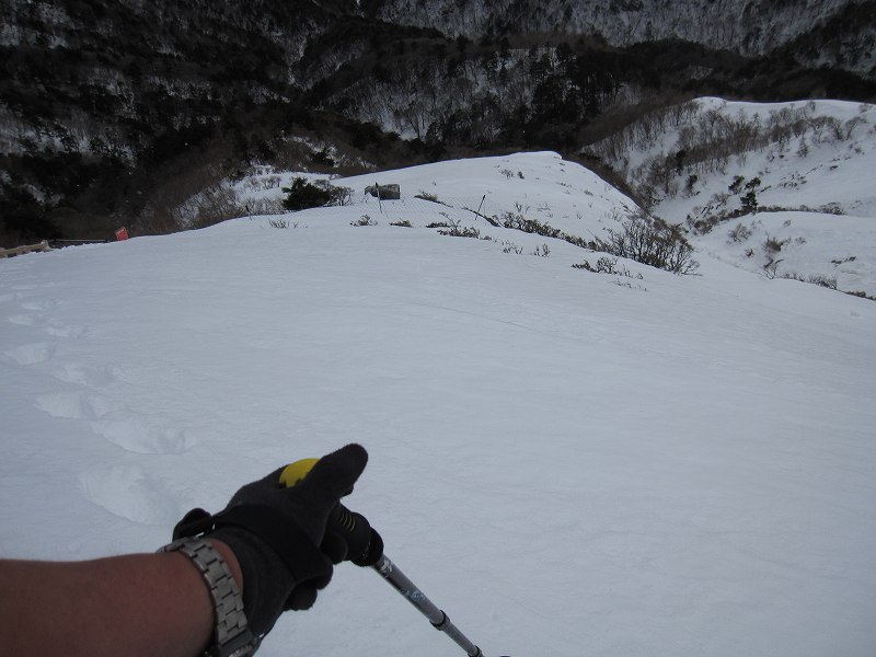 三嶺　大雪　大岩の所で撤退_b0124306_23494791.jpg