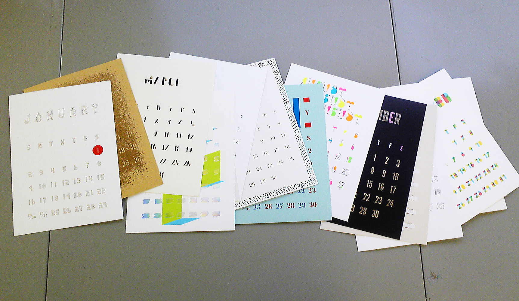 すばらしい箔押しカレンダーをプレゼント デザインのひきだし 制作日記