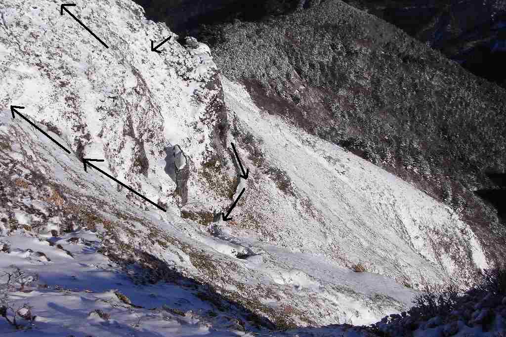 三嶺　大雪　大岩の所で撤退_b0124306_2033086.jpg