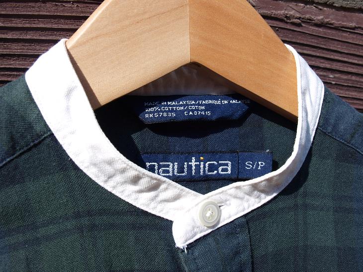 nautica Bandcollar Shirts Size S_c0210815_10155020.jpg
