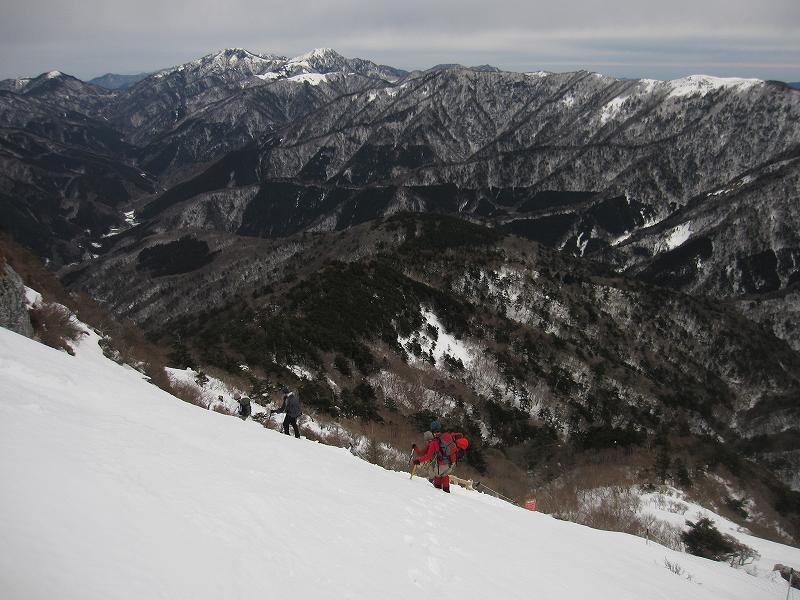 三嶺　大雪　大岩の所で撤退_b0124306_17271425.jpg