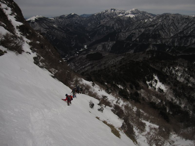 三嶺　大雪　大岩の所で撤退_b0124306_17391100.jpg