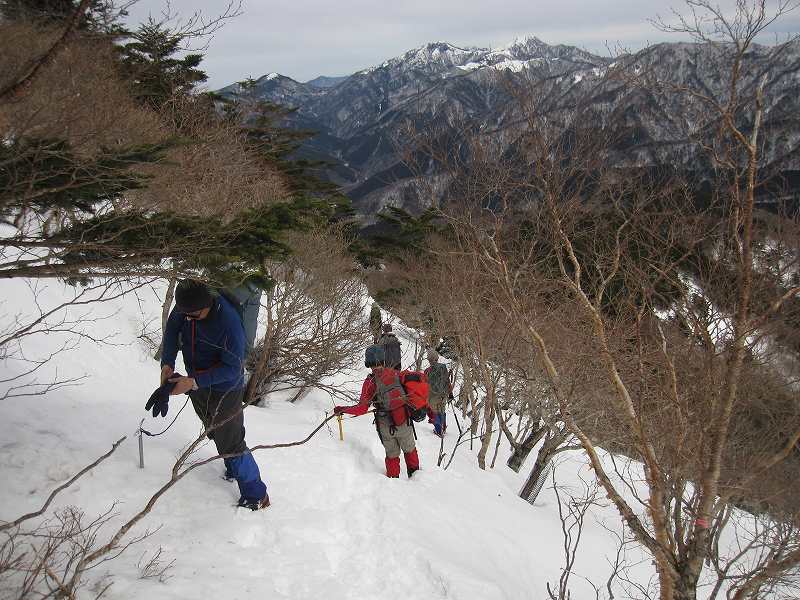 三嶺　大雪　大岩の所で撤退_b0124306_1743127.jpg