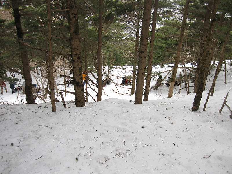 三嶺　大雪　大岩の所で撤退_b0124306_17462764.jpg