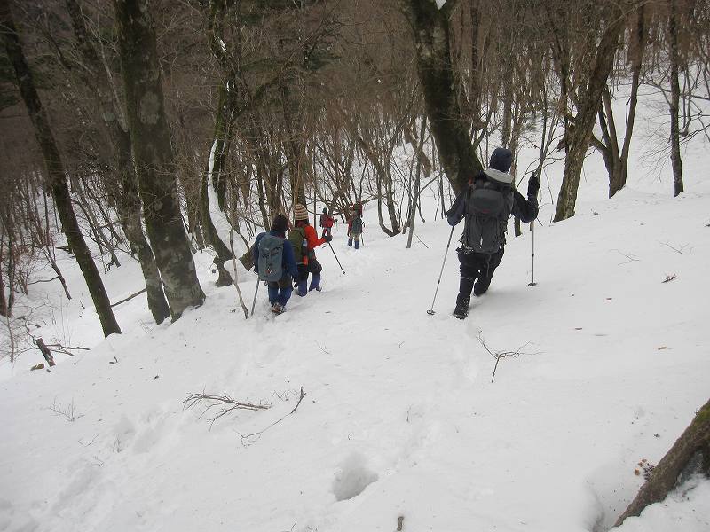 三嶺　大雪　大岩の所で撤退_b0124306_17502216.jpg