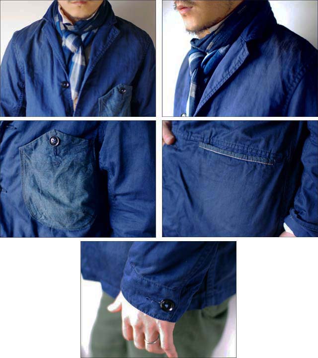 KATO\' [カトー] WORK TAILORED JACKET BLUE [ワークテーラードジャケット]MEN\'S_f0051306_14202598.jpg