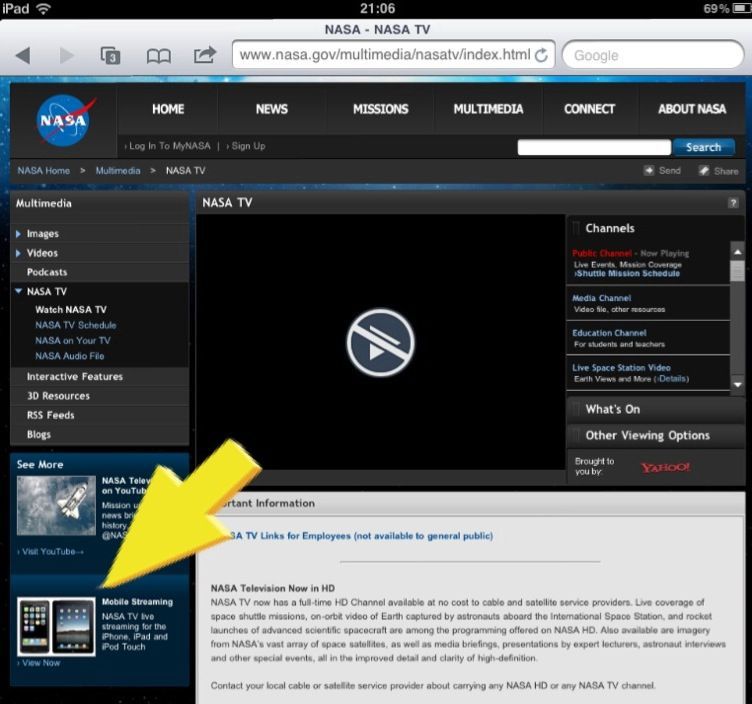 スペースシャトルまもなく打ち上げ NASA TVをiPhone/iPadで見る方法_c0166765_21425293.jpg