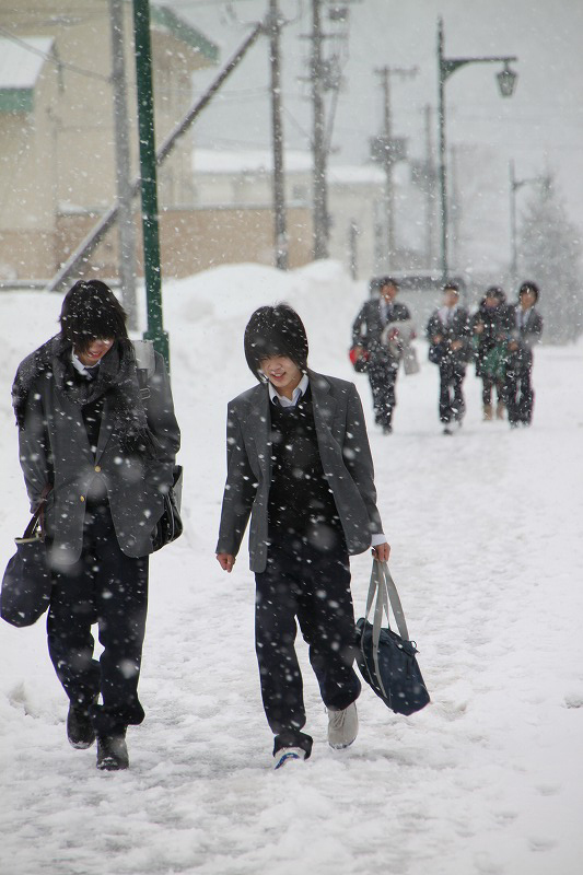 2011.2.25　登校風景_f0204308_982871.jpg