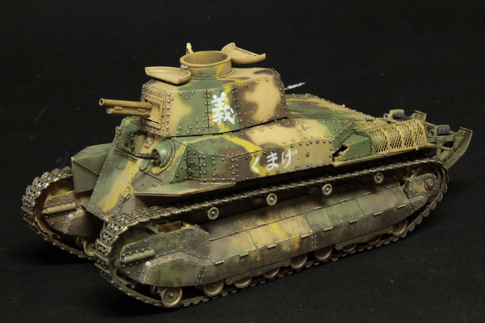 昭和レトロ 陶器製 のらくろ戦車形 日本漫画のらくろ二等兵置物