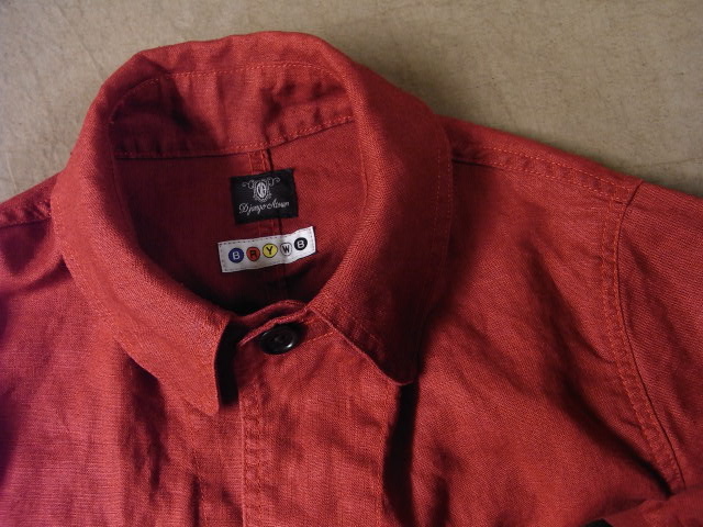 bookstore linen coat ＜RED＞_f0049745_17532077.jpg