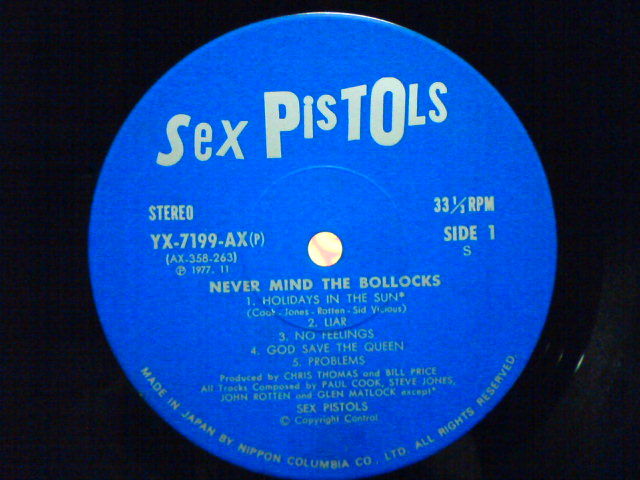 Never Mind The Bollocks / Sex Pistols_c0104445_21131276.jpg