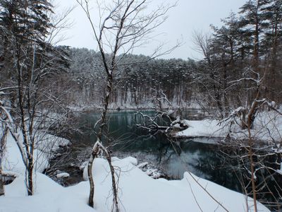 青沼はやっぱり青かった　～冬の五色沼探勝路_a0096989_23245341.jpg