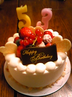 誕生日ケーキ(^O^)_f0141246_21594835.jpg