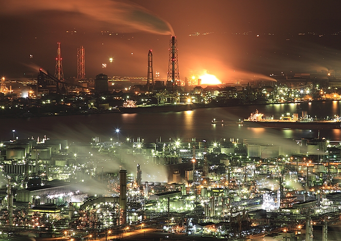 ”水島コンビナートの夜景”_a0140608_8342069.jpg