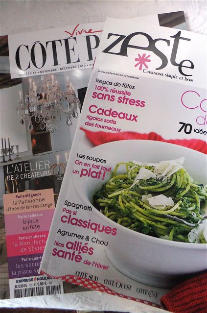 パリではインテリア雑誌にもれなく料理雑誌がついてくる？？〜！！（パリ）_f0119071_2072597.jpg