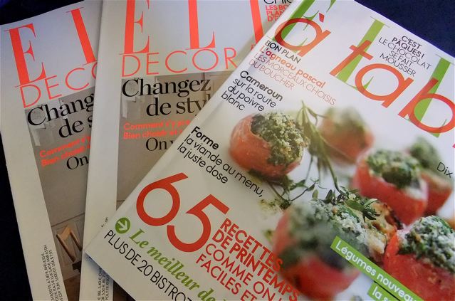 パリではインテリア雑誌にもれなく料理雑誌がついてくる？？〜！！（パリ）_f0119071_6592592.jpg