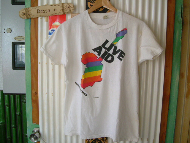 80's LIVE AID ライブエイド ヴィンテージ Tシャツ Vintage 80s LIVE AID キムタク着 ライブエイド Tシャツ - メルカリ