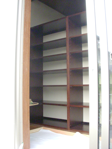 本棚の背板 家具職人の溜息