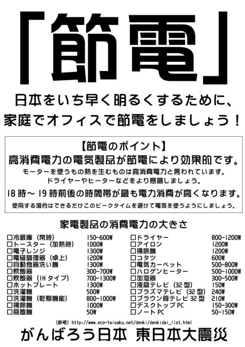 節電ポスター!_f0023333_16595224.jpg