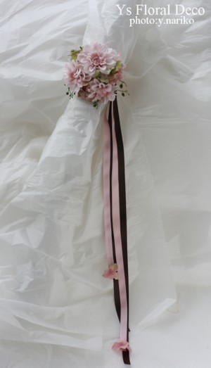 桜をいれたフラワーアクセサリー アーティフィシャルフラワー_b0113510_21222767.jpg