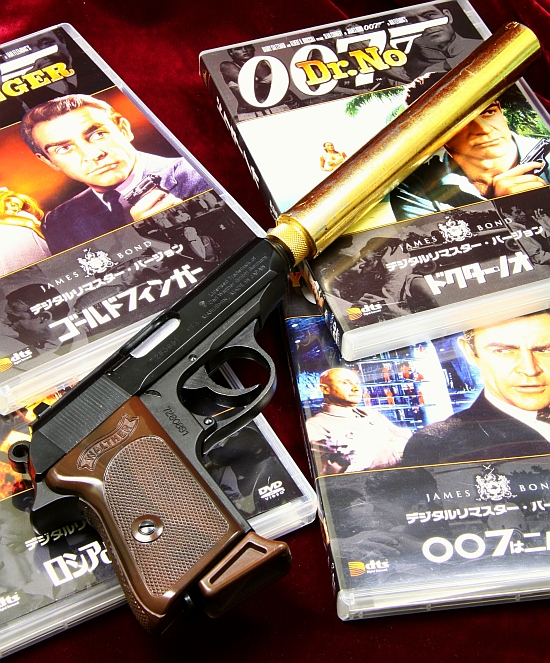 MGC謹製 007仕様ＰＰＫ専用サイレンサーＧｏｌｄ ｐｌａｔｅｄ : 