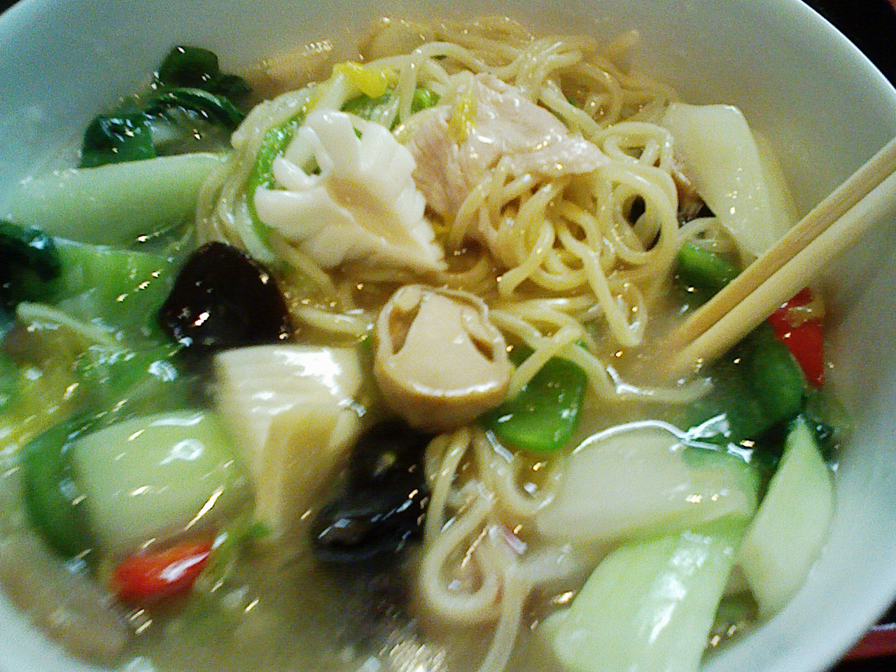 ２０１１ラーメン三十三杯目（優香樓の五目麺セット）。_a0138219_6364210.jpg