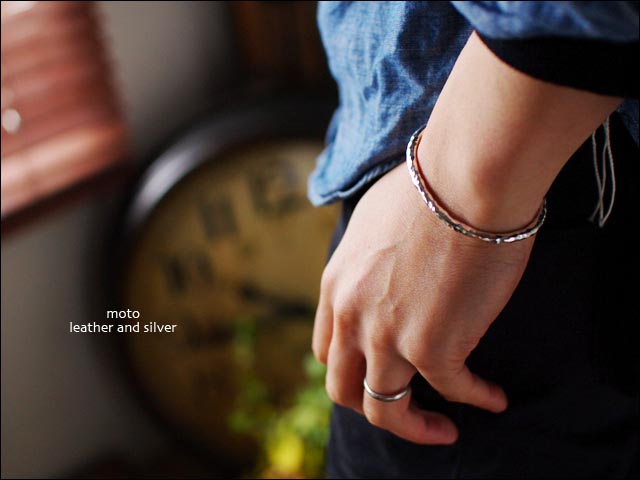 moto leather＆silver[モトレザー] BANGLE AB9 「シルバーバングル」_f0051306_16282340.jpg