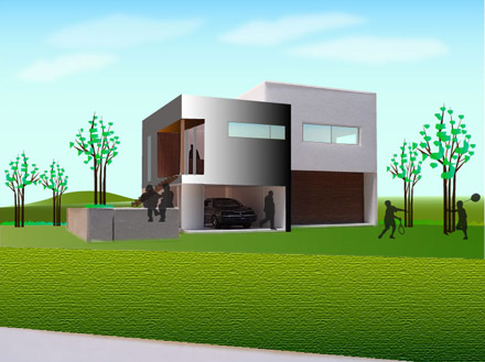 日和田の家　模型スタディNo.7_e0197748_1194290.jpg