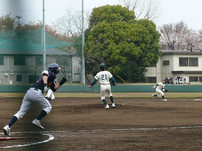 4月7日 東都大学野球2部 専修大対拓殖大 _b0166128_1445444.jpg
