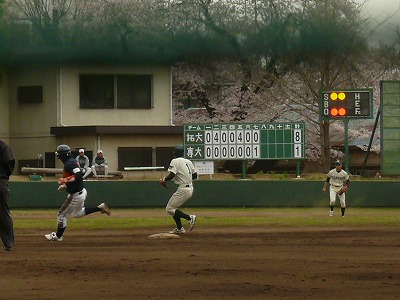 ４月８日　東都大学野球２部　拓殖大対専修大_b0166128_19304753.jpg