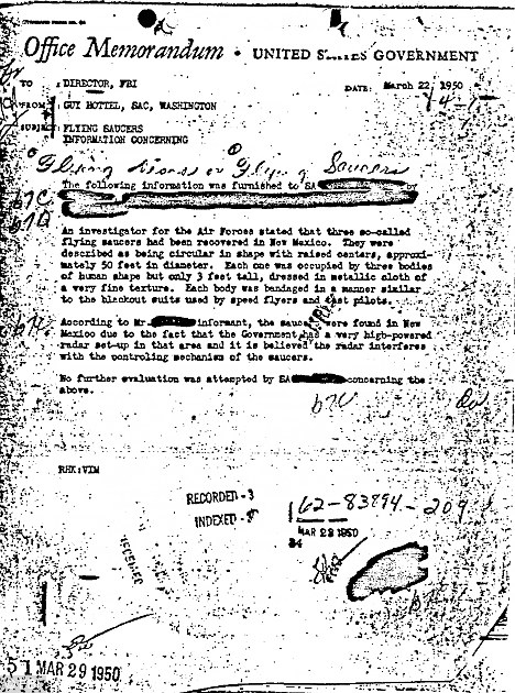 ロズウェルの円盤墜落事件は事実だった!:FBIが証拠を暴露した!?_e0171614_19231574.jpg