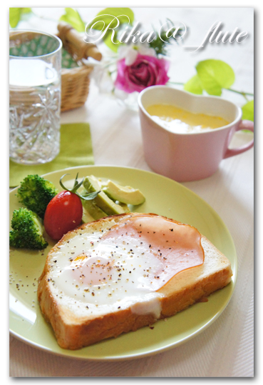 ワンプレート朝ごはん_c0103827_1382048.jpg