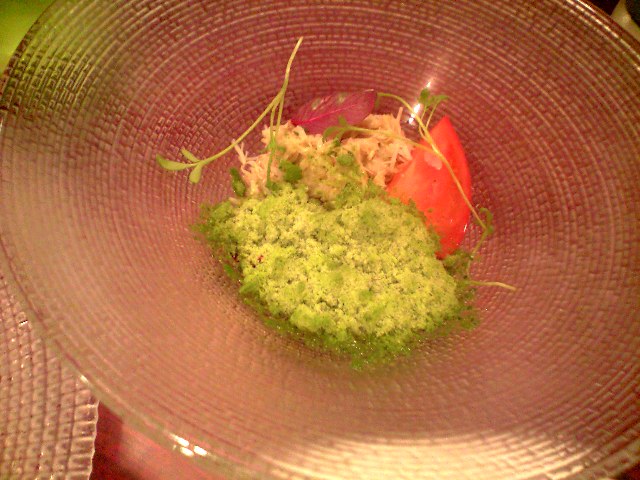 キュイジーヌフランセーズ きよた (Cuisine Francaise)3 ― 4月の料理は緑が基調でした。_a0194908_1491188.jpg