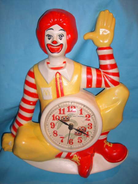 Mcdonald S マクドナルド のドナルドやフライガイ ポテトの時計 Toy Collectables Vintage Rpm Blog