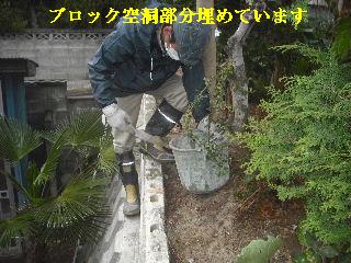 雨天決行・ブロック工事_f0031037_2203834.jpg